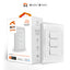 Interruptor Nexxt Solutions Home NHE-T100 3 Circuitos Wi-Fi Inteligente