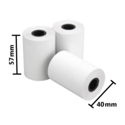 Rollo Papel Térmico Nextep NE-528 57x40mm - 10 Piezas, Impresión Negra