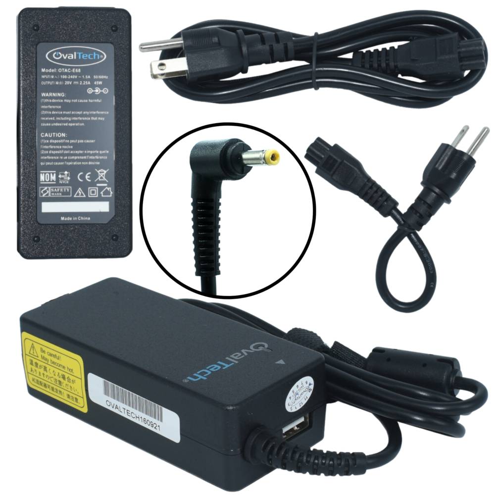 Cargador OVALTECH OTAC-E68 45W 20V para Lenovo - Conector 4.0x1.7mm Imagen principal del producto