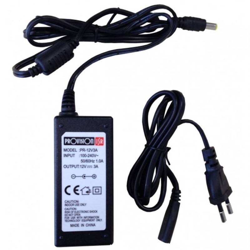 Fuente de poder PROVISION-ISR PR-12V3A 12V/3A - Para videovigilancia Imagen principal del producto