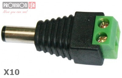 Adaptador de Energía DC Macho PROVISION-ISR PR-C08X10 - Paquete 10 piezas Imagen principal del producto