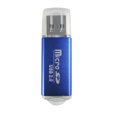Lector MicroSD BROBOTIX 345673A - USB 2.0, 480 Mbit/s, Azul Imagen principal del producto