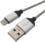 Cable Lightning BROBOTIX 161219 - Carga Rápida, Acero, Gris