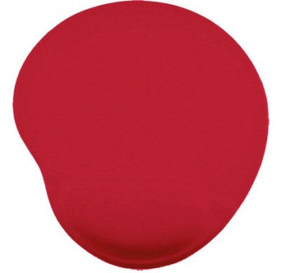Mouse Pad Brobotix 500074R con Almohadilla Gel - Antiderrapante Rojo