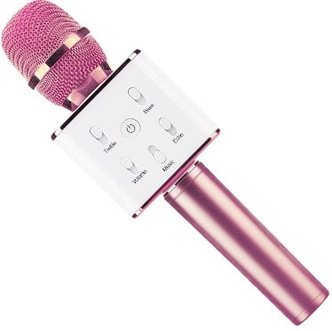 Micrófono BROBOTIX 832464 inalámbrico rosa para streaming y karaoke Imagen principal del producto