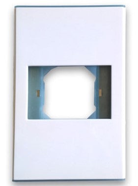 Tapa de Pared BROBOTIX 938276 - 1 Panel Jack, Ensamble a Presión, Blanco Imagen principal del producto