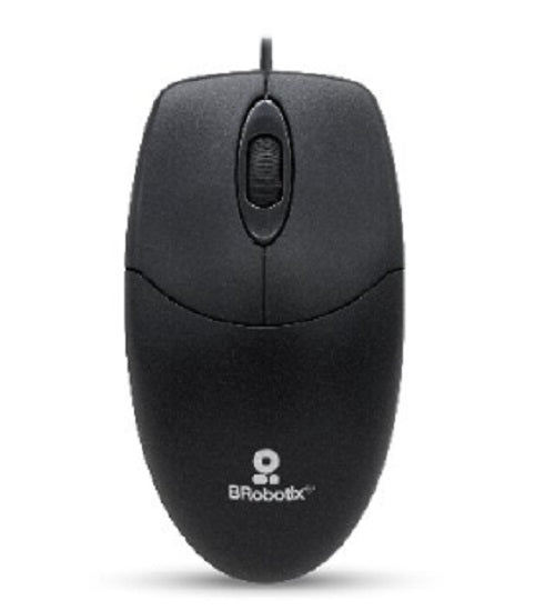 Mouse Brobotix 497202 USB Óptico 3 Botones - Alámbrico Negro Imagen principal del producto