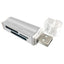 Lector USB BROBOTIX 180420P - USB 2.0, Plata