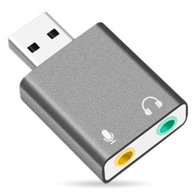 Convertidor USB 2.0 a Audio 3.5mm BROBOTIX 263571 - Sonido 7.1 Canales