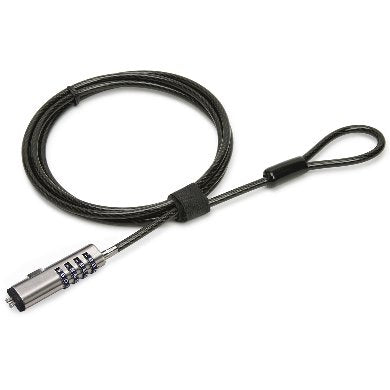 Candado de Combinación BROBOTIX 263601 WEDGE N17 - Acero y PVC para Laptops