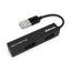 Hub USB BROBOTIX 497677 - 4 Puertos USB 2.0, Compacto Negro