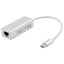 Convertidor Brobotix USB-C a RJ45 Gigabit - Adaptador de Red Blanco