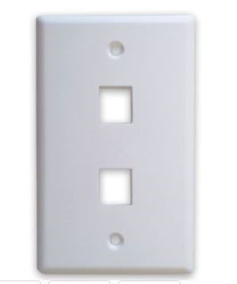 Tapa Faceplate Brobotix 251702 - 2 Paneles para Jack Universal Blanco Imagen principal del producto