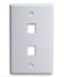 Tapa Faceplate Brobotix 251702 - 2 Paneles para Jack Universal Blanco