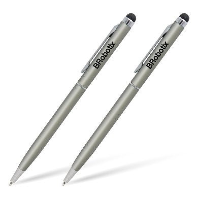 Pluma Stylus BROBOTIX 6000410 Duopack - Compatible Tablets, Plateada