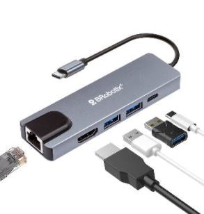 Docking Station Brobotix 6000694 5 en 1 - USB 3.0, HDMI, Gigabit RJ45 Imagen principal del producto