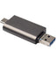 Lector OTG BROBOTIX 6006085 SD y Micro SD - USB Tipo A, Micro USB y USB-C