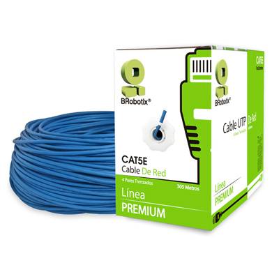 Bobina UTP BROBOTIX 065200 CAT5e 305m Interior Azul CCA Imagen principal del producto
