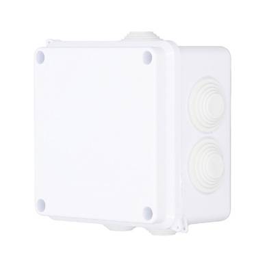 Caja Plástica BROBOTIX 6007112 100x100x70 - Sellada IP65 Blanca