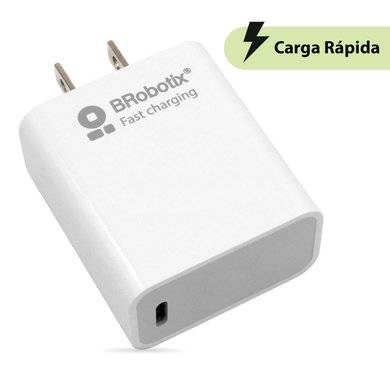 Cargador Brobotix 6006610 20W USB Tipo C - Carga Rápida Blanco Imagen principal del producto