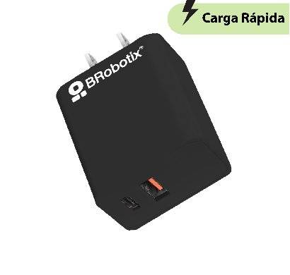 Cargador BROBOTIX 6005569 Dual USB 38W - Carga Rápida Tipo A y C Imagen principal del producto