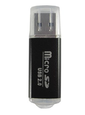 Lector MicroSD BROBOTIX 345673N - USB 2.0, Negro Imagen principal del producto