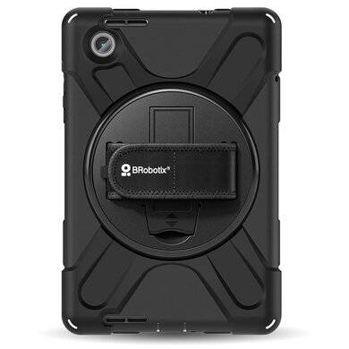 Funda BROBOTIX 406078 para Lenovo Tab K10 TB311FU - Giro 360°, Uso Rudo con Correa