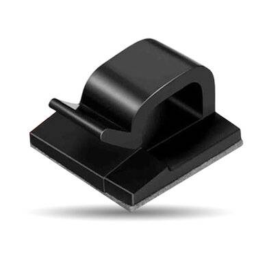 Organizador de Cables BROBOTIX 406337 - 24 Piezas Adhesivas Transparentes Imagen principal del producto