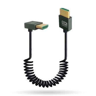 Cable HDMI Brobotix 406351 V2.0 Espiral - 8K@60Hz, 30-80cm Imagen principal del producto