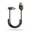 Cable HDMI Brobotix 406351 V2.0 Espiral - 8K@60Hz, 30-80cm