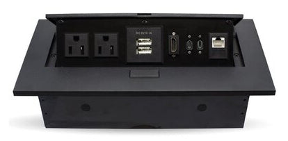 Caja de Mesa BROBOTIX 406405 - USB-C, HDMI, RJ45, Corriente Imagen principal del producto
