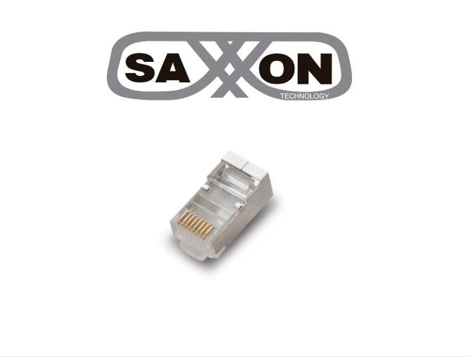 Conector RJ45 SAXXON S901B para UTP/FTP CAT 5E - Pack 100 piezas