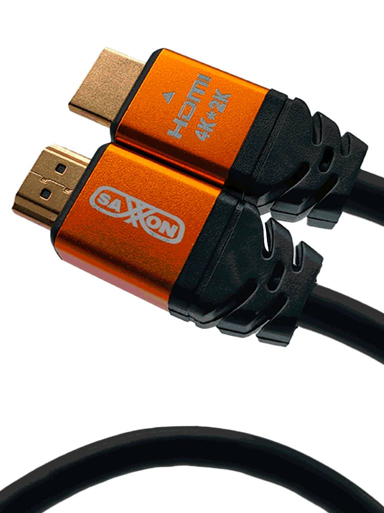 Cable HDMI Saxxon SX015HDC 1.5m - 4K, ARC, Blindado, Chapado en Oro Imagen principal del producto