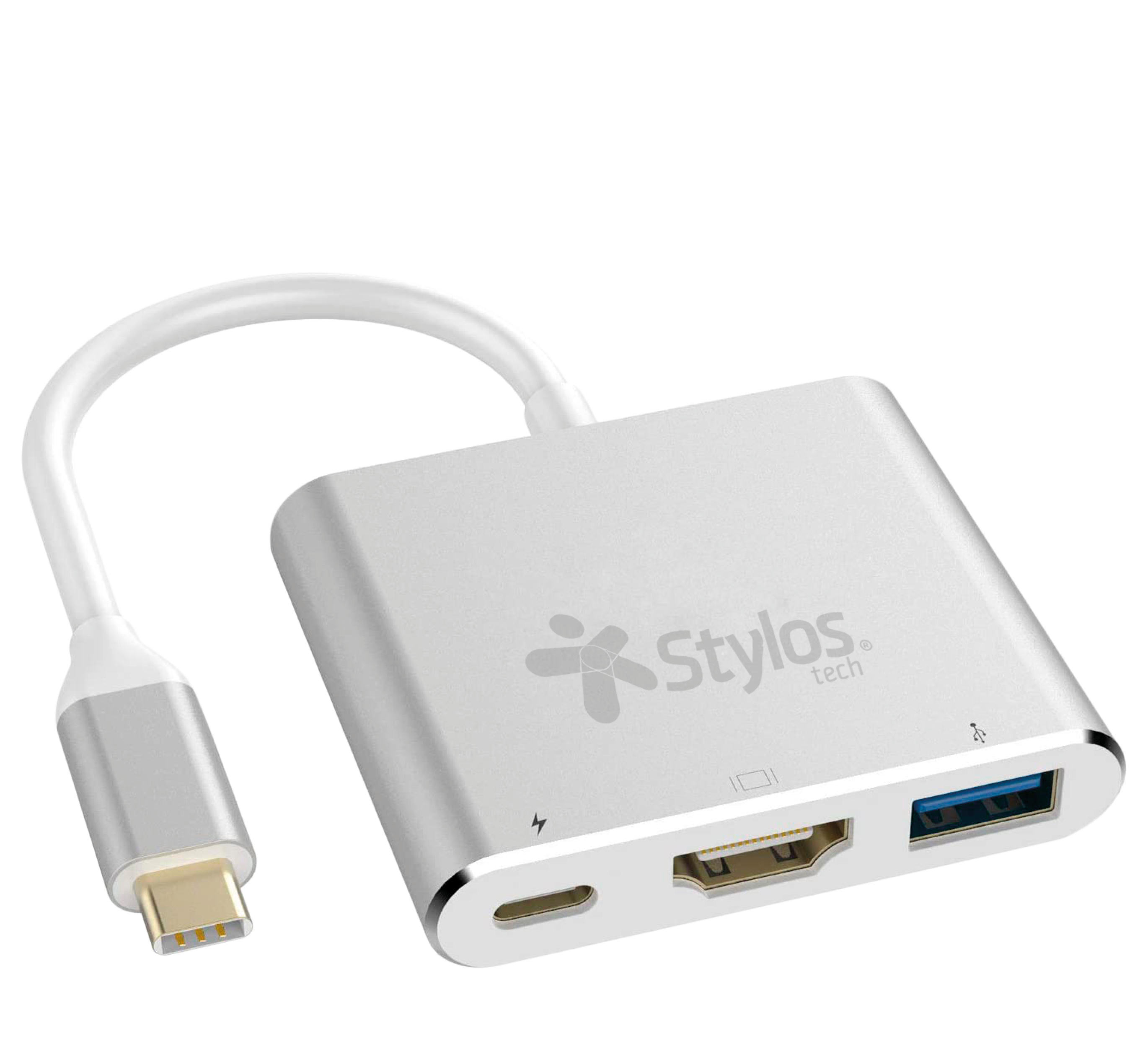Adaptador HUB 3 En 1 Stylos STCBHUB31S - Conexiones Múltiples Compactas Imagen principal del producto