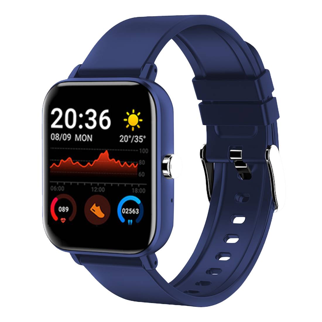 Smartwatch Stylos SW2 Azul - Pantalla táctil y batería de larga duración Imagen principal del producto