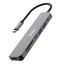 Hub Stylos 7 en 1 USB C STCBHUB71G - Gris Compacto