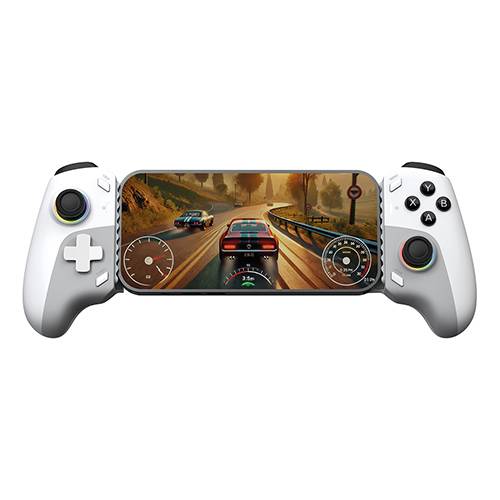 Gamepad Xzeal XZ-420 USB Tipo C - Blanco Gris, Control Gaming Inalámbrico