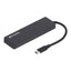 Hub TechZone Connect 3.0 USB-C 4 en 1 - USB 3.0, Negro