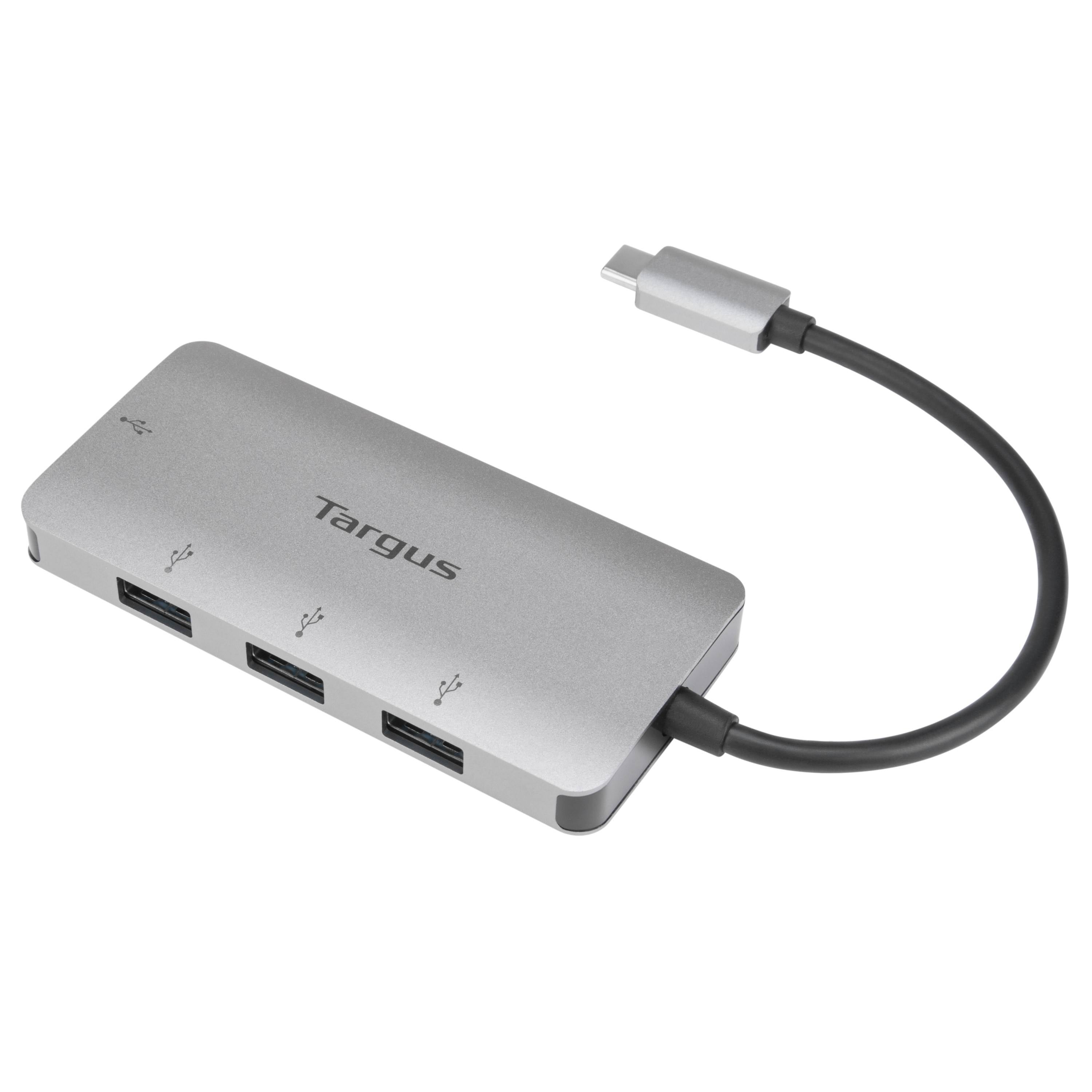Hub Targus USB-C a 4 puertos USB-A 3.0 ACH226BT - Gris Imagen principal del producto