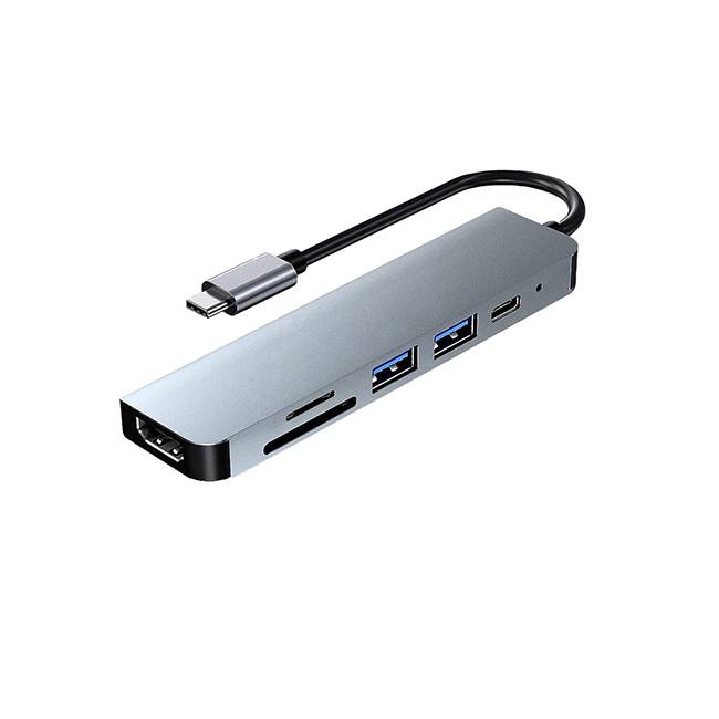 DockStation Urban Balance UB61 6 en 1 - USB 3.0, HDMI, Tipo C y Lector SD Imagen principal del producto