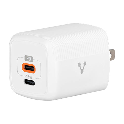 Cargador Vorago AU-402-WH 45W USB-C Fast Charge 3.0 - Carga Rápida