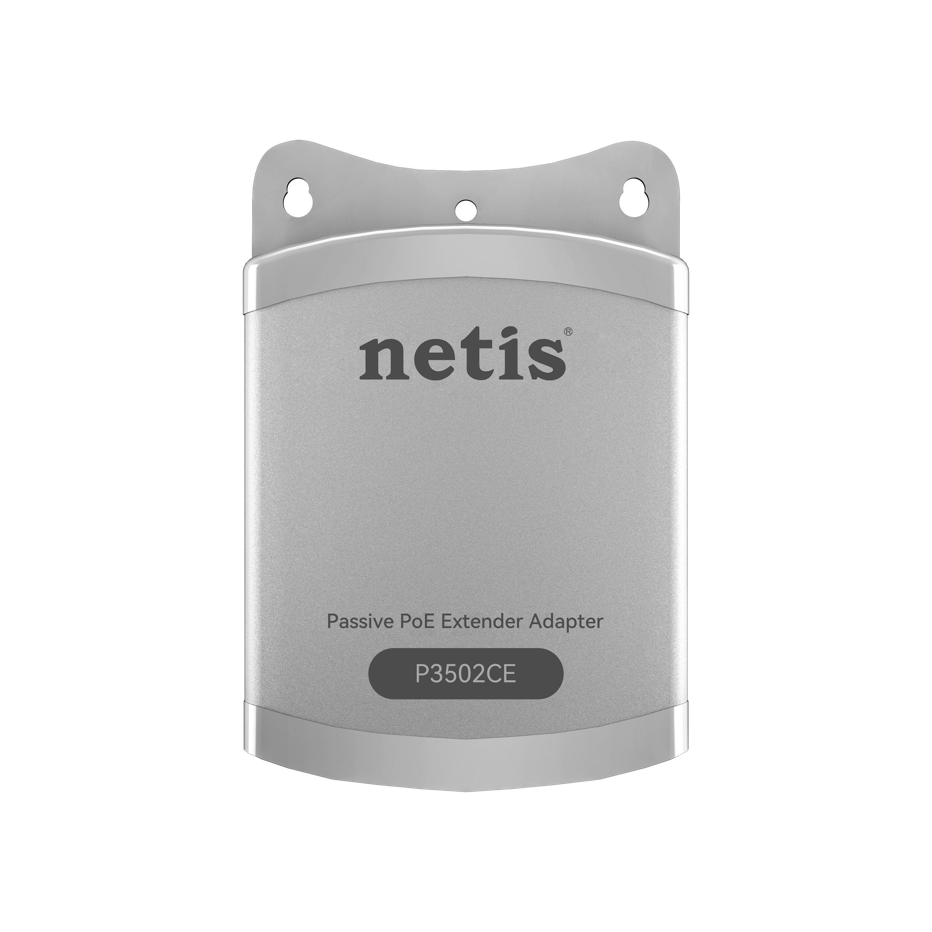 Extensor POE Netis P3502CE - IP66 Impermeable, 3 Puertos 100Mbps para Exteriores