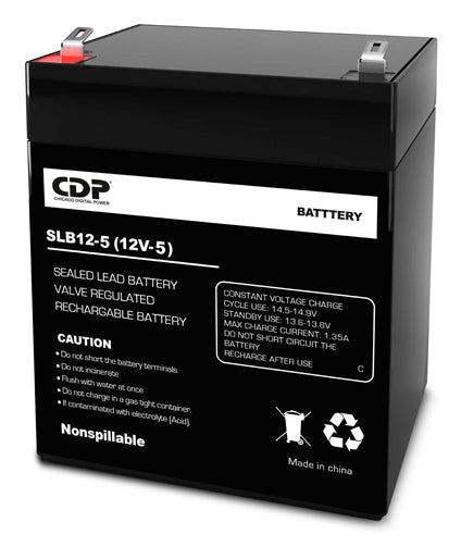 Batería CDP SLB12-5 12VDC 5AH - Respaldo de Energía Confiable