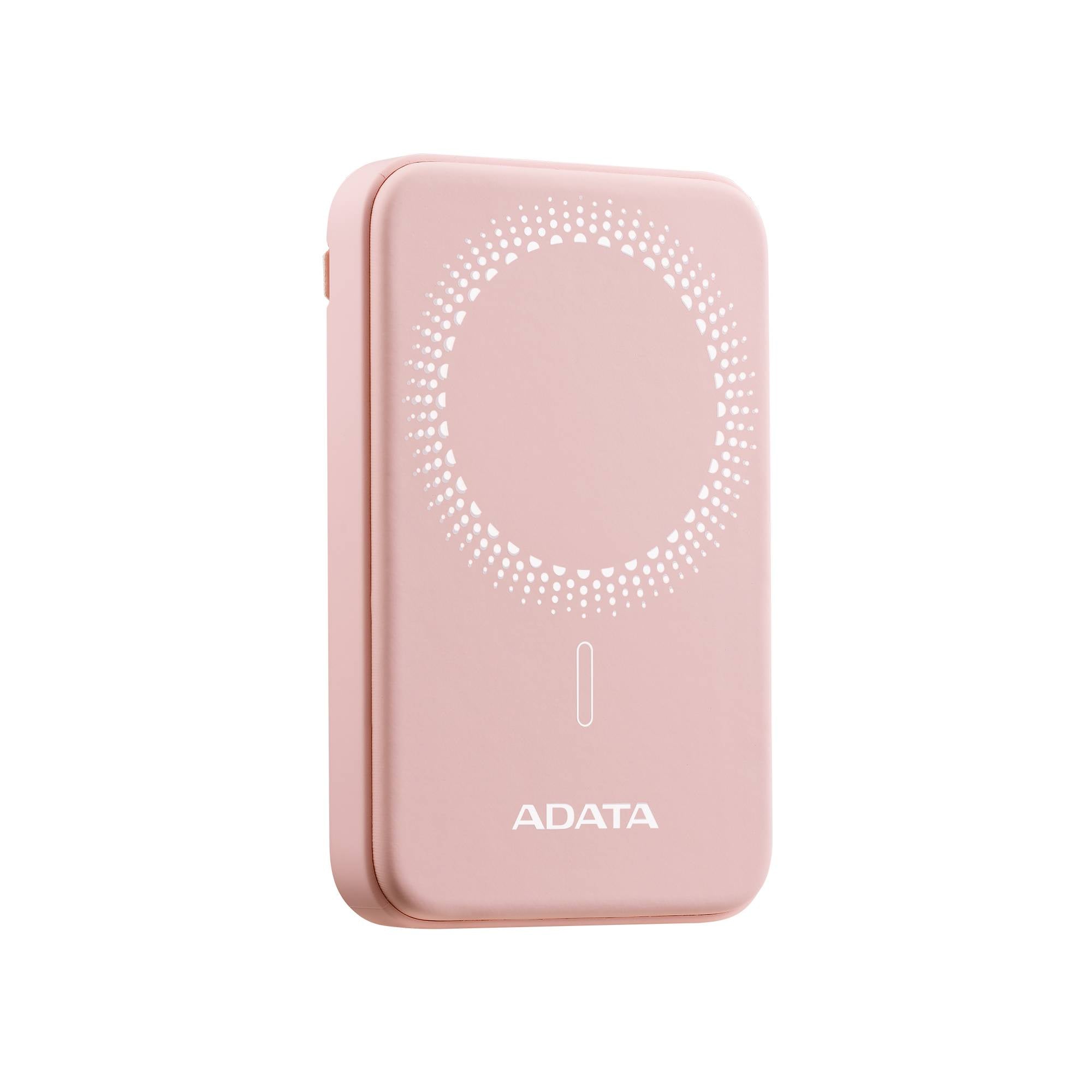 Power Bank inalámbrico ADATA PR050 5000mAh - Carga rápida 20W magnético Rosa