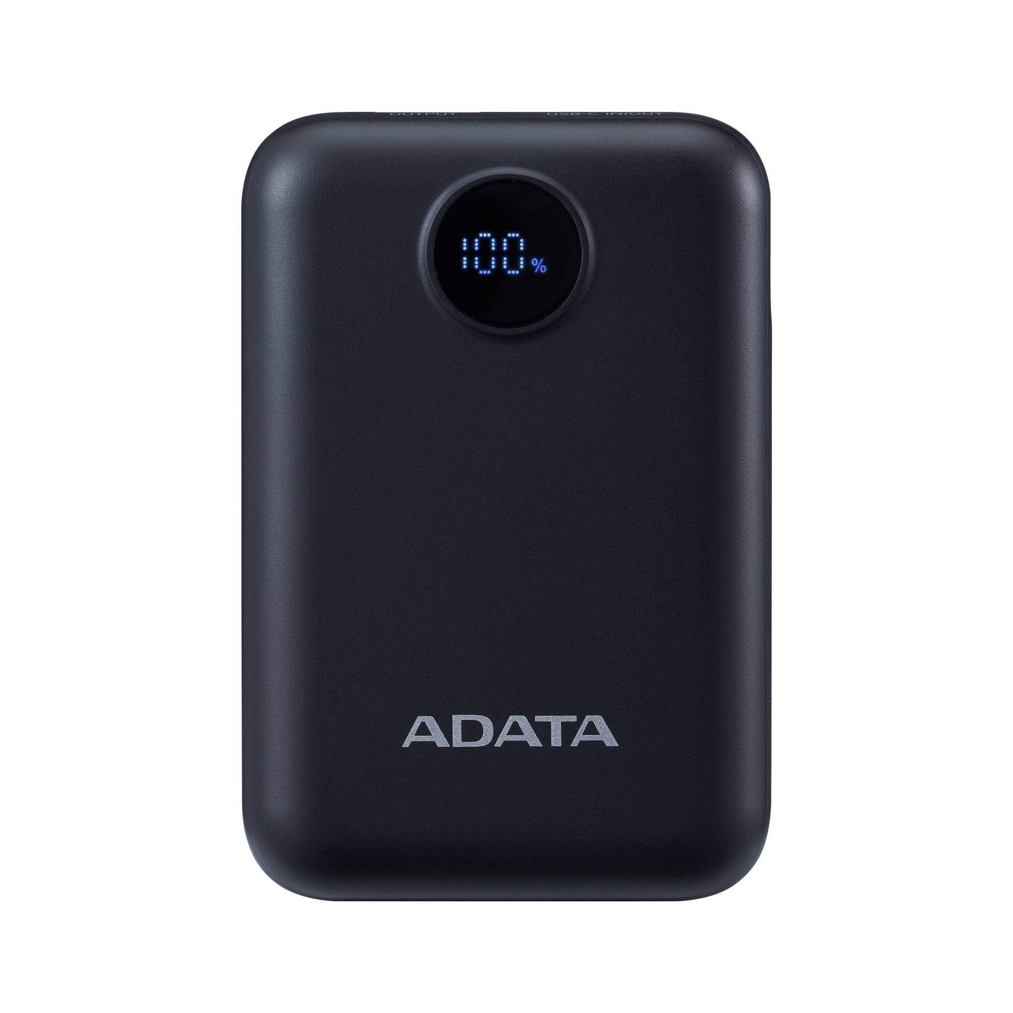 PowerBank ADATA C100 10000 mAh - Carga Dual Simultánea LED Negro