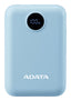 PowerBank ADATA C100 10000 mAh - Carga Dual, Indicador LED, Azul