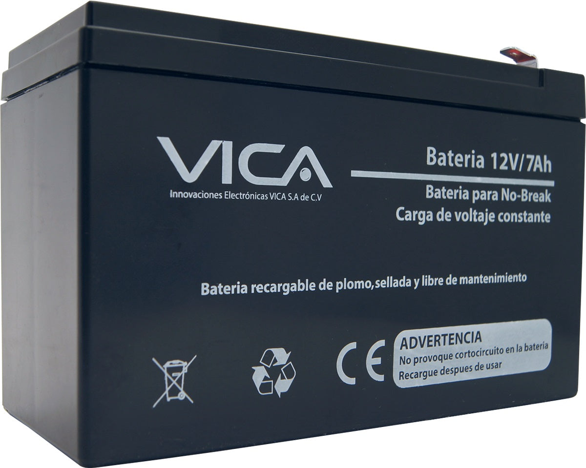 Batería de Reemplazo VICA 12V 7AH - Sellada, Libre de Mantenimiento, 5 Años Imagen principal del producto
