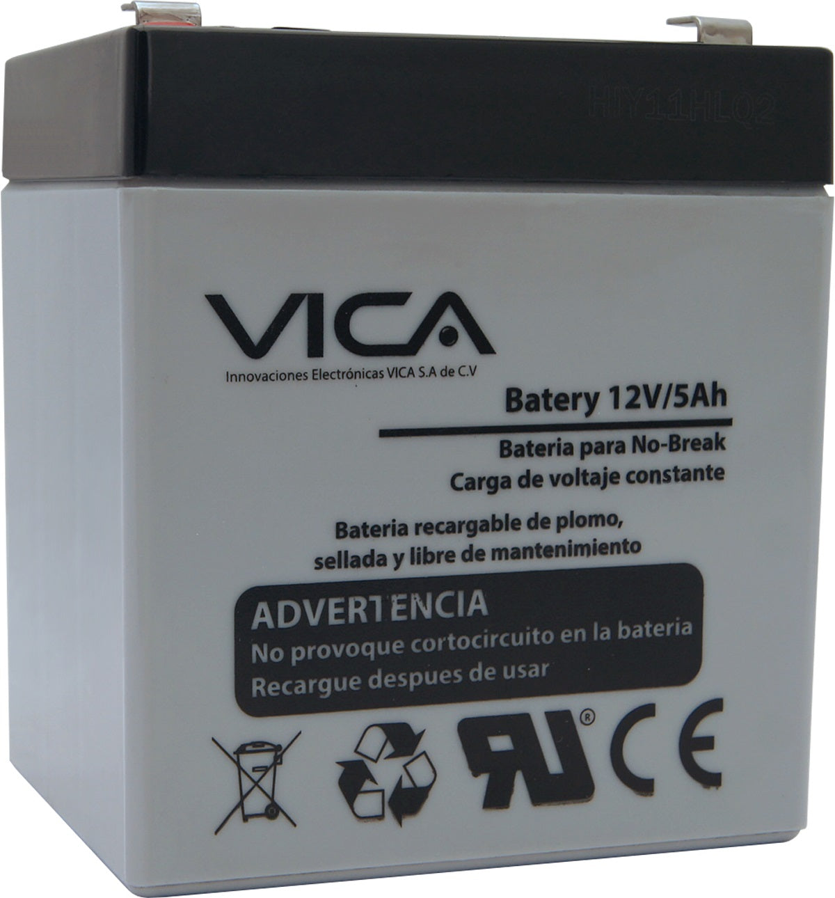 Batería de Reemplazo VICA VIC12-5A 12V/5A - Sellada Libre de Mantenimiento