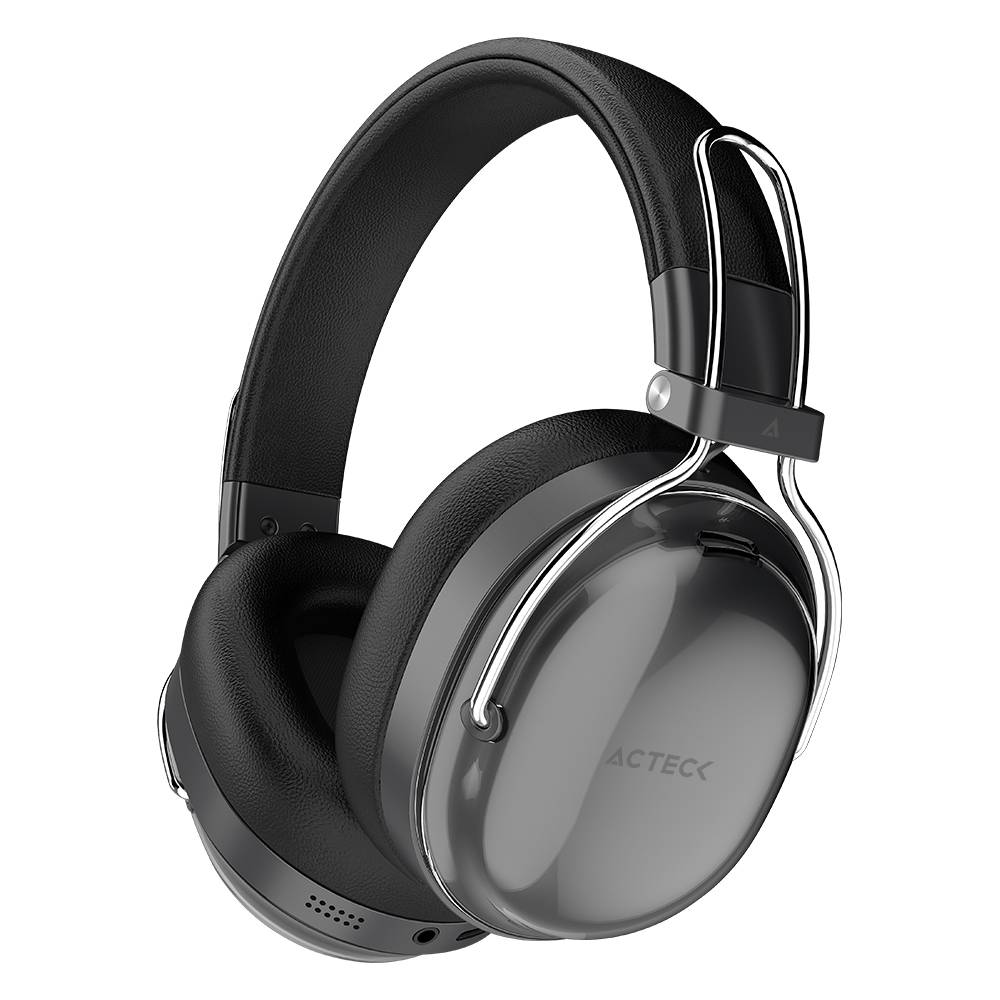 Audífonos Acteck HP730 Bluetooth - Cancelación Ruido Activo Hibrido Negro