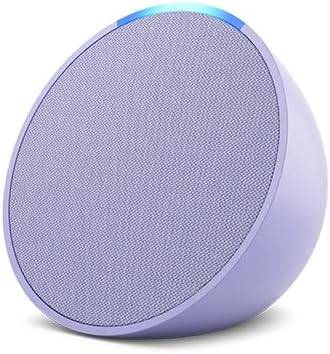 Bocina Amazon Echo Pop Asistente Alexa - Lavender Bloom Compacta